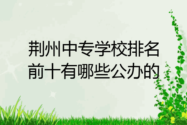 荆州中专学校排名前十有哪些公办的