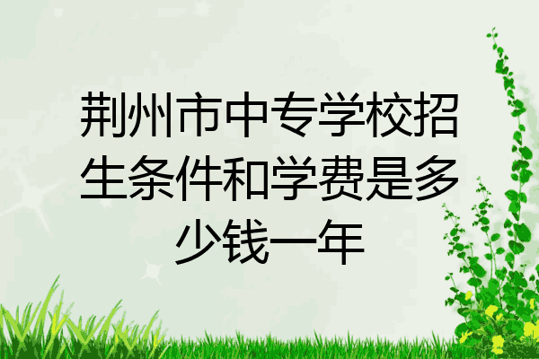 荆州市中专学校招生条件和学费是多少钱一年