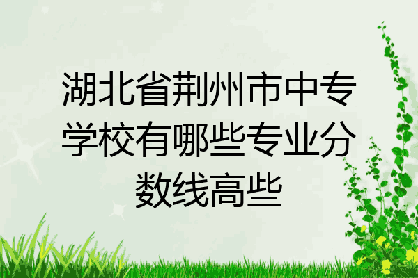 湖北省荆州市中专学校有哪些专业分数线高些
