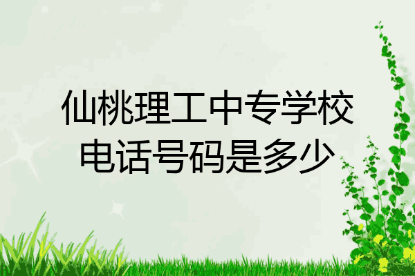 仙桃理工中专学校电话号码是多少