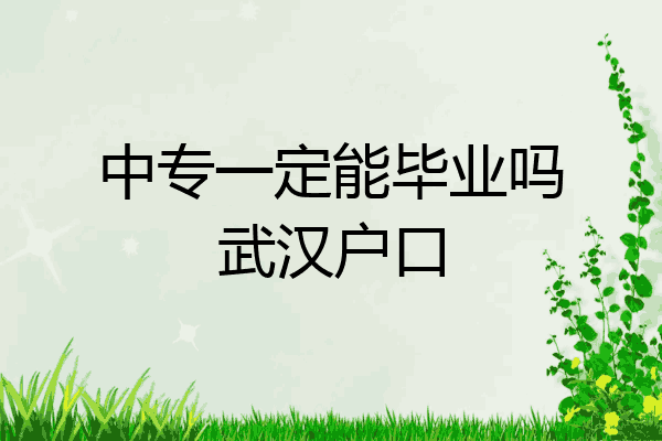 中专一定能毕业吗武汉户口