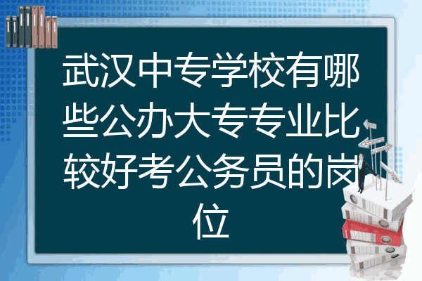 武汉中专学校有哪些公办大专专业比较好考公务员的岗位