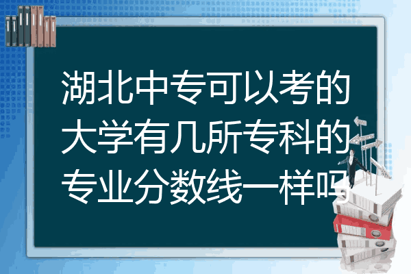 湖北中专可以考的大学有几所专科的专业分数线一样吗