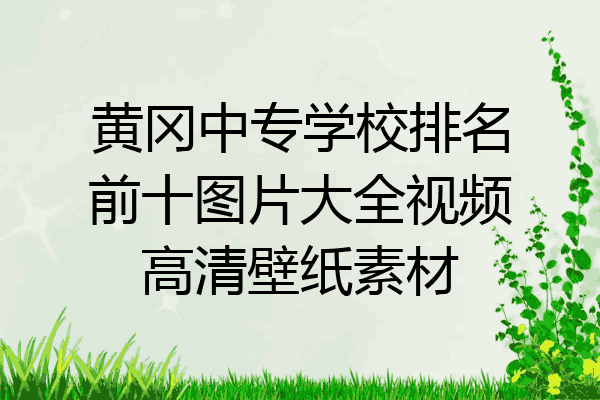 黄冈中专学校排名前十图片大全视频高清壁纸素材