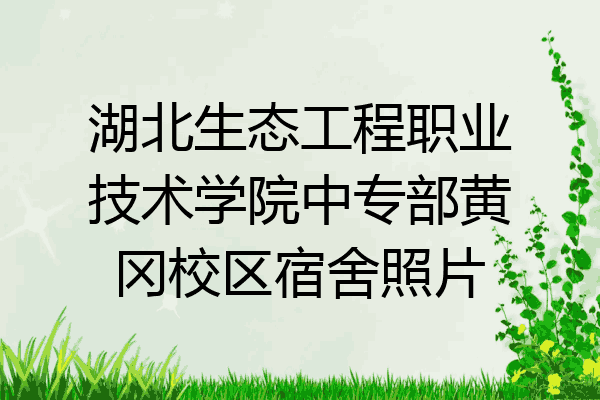 湖北生态工程职业技术学院中专部黄冈校区宿舍照片