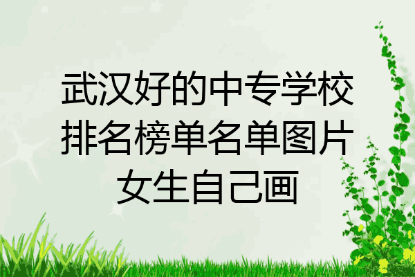 武汉好的中专学校排名榜单名单图片女生自己画