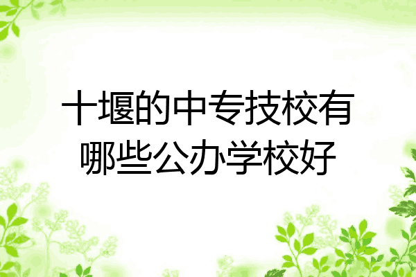 十堰的中专技校有哪些公办学校好