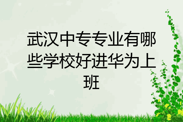 武汉中专专业有哪些学校好进华为上班