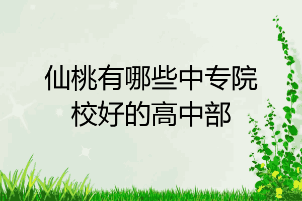 仙桃有哪些中专院校好的高中部