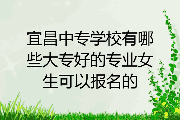 宜昌中专学校有哪些大专好的专业女生可以报名的