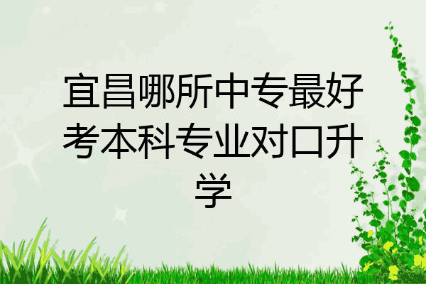 宜昌哪所中专最好考本科专业对口升学
