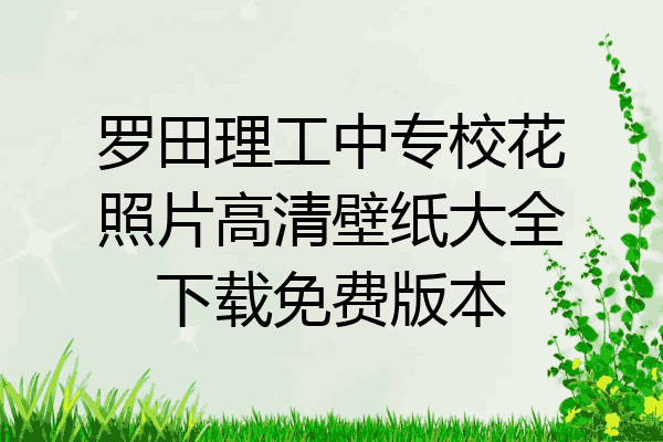 罗田理工中专校花照片高清壁纸大全下载免费版本