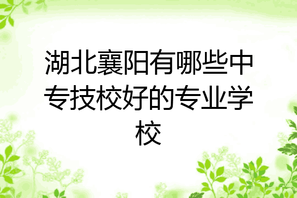 湖北襄阳有哪些中专技校好的专业学校