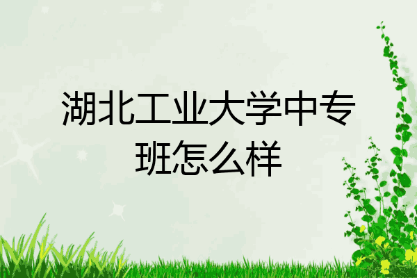湖北工业大学中专班怎么样