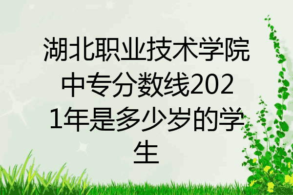 湖北职业技术学院中专分数线2021年是多少岁的学生
