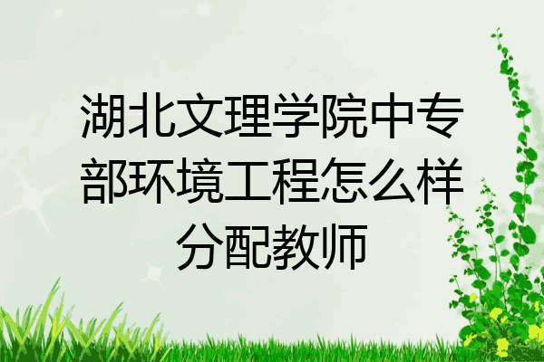 湖北文理学院中专部环境工程怎么样分配教师