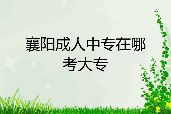 襄阳成人中专在哪考大专