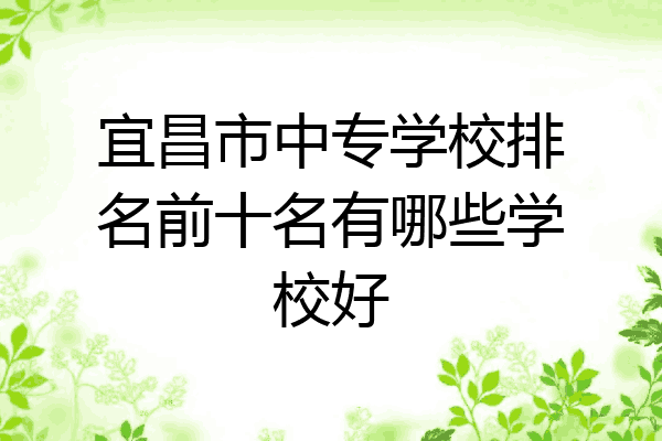 宜昌市中专学校排名前十名有哪些学校好