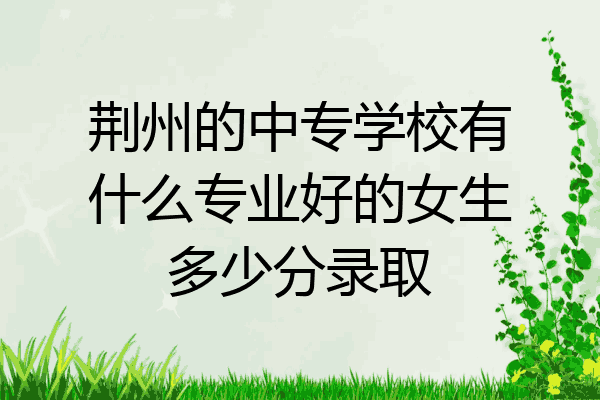 荆州的中专学校有什么专业好的女生多少分录取