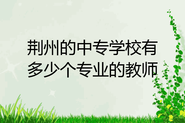 荆州的中专学校有多少个专业的教师