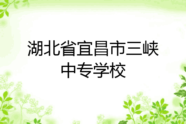 湖北省宜昌市三峡中专学校