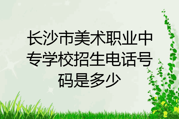 长沙市美术职业中专学校招生电话号码是多少