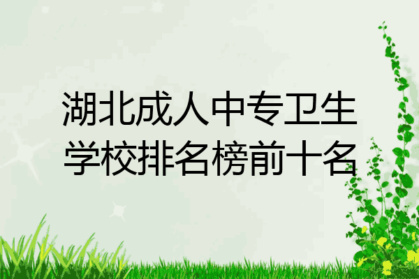 湖北成人中专卫生学校排名榜前十名