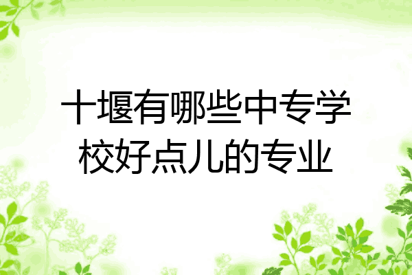 十堰有哪些中专学校好点儿的专业