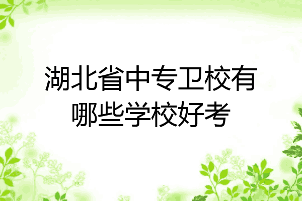 湖北省中专卫校有哪些学校好考