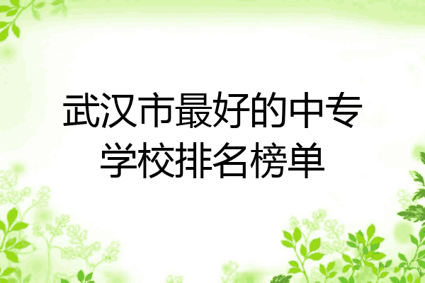 武汉市最好的中专学校排名榜单