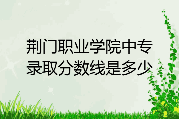 荆门职业学院中专录取分数线是多少