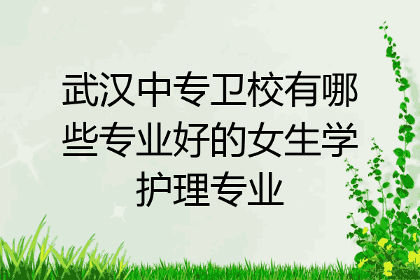 武汉中专卫校有哪些专业好的女生学护理专业