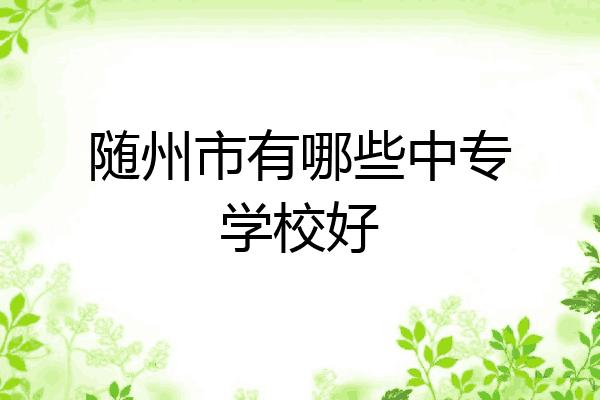随州市有哪些中专学校好