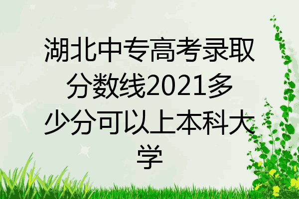 湖北中专高考录取分数线2021多少分可以上本科大学