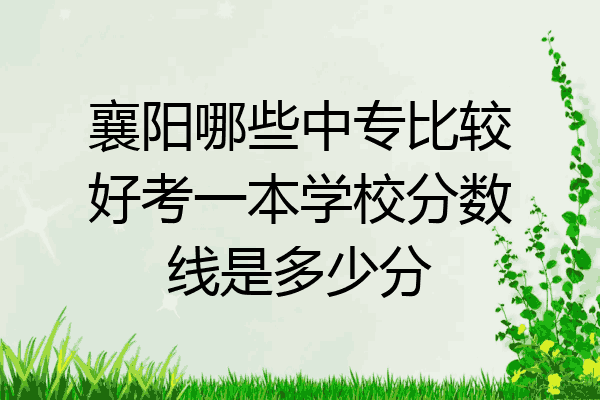 襄阳哪些中专比较好考一本学校分数线是多少分