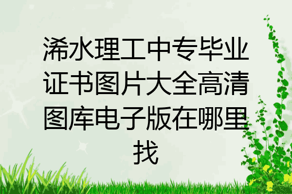 浠水理工中专毕业证书图片大全高清图库电子版在哪里找
