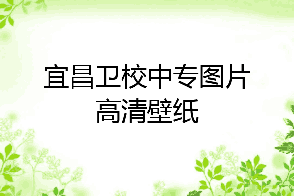 宜昌卫校中专图片高清壁纸