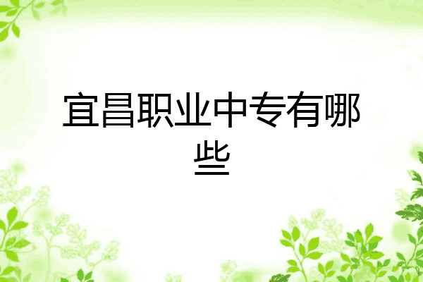 宜昌职业中专有哪些