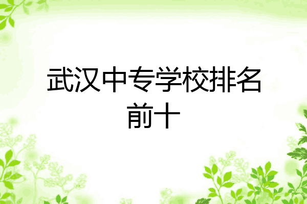 武汉中专学校排名前十