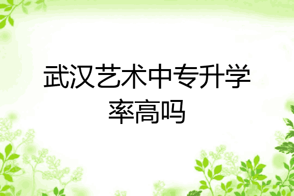 武汉艺术中专升学率高吗