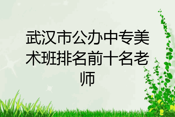 武汉市公办中专美术班排名前十名老师