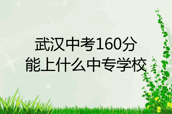 武汉中考160分能上什么中专学校