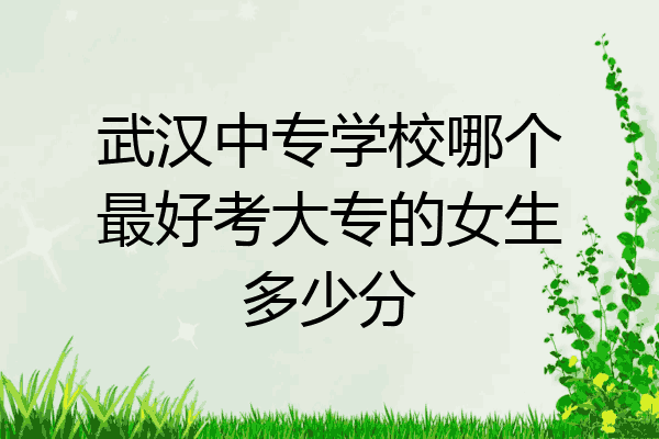 武汉中专学校哪个最好考大专的女生多少分