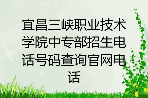 宜昌三峡职业技术学院中专部招生电话号码查询官网电话