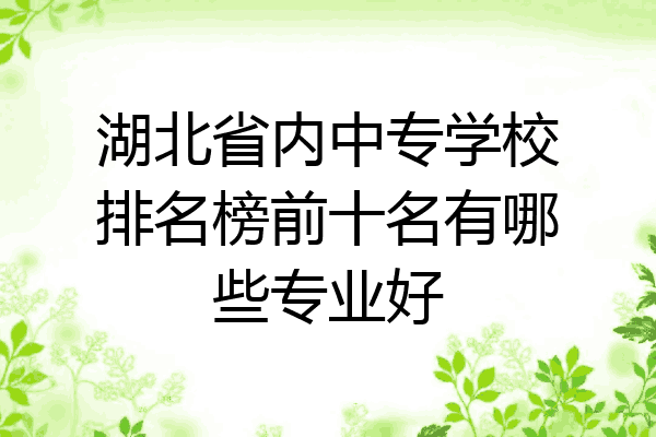湖北省内中专学校排名榜前十名有哪些专业好