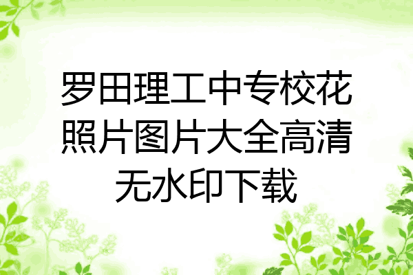 罗田理工中专校花照片图片大全高清无水印下载