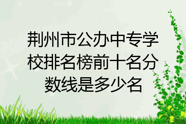荆州市公办中专学校排名榜前十名分数线是多少名