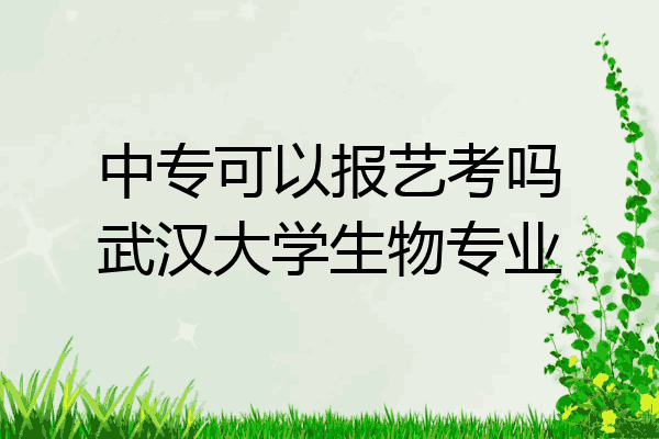 中专可以报艺考吗武汉大学生物专业