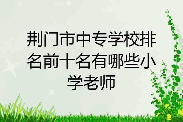 荆门市中专学校排名前十名有哪些小学老师