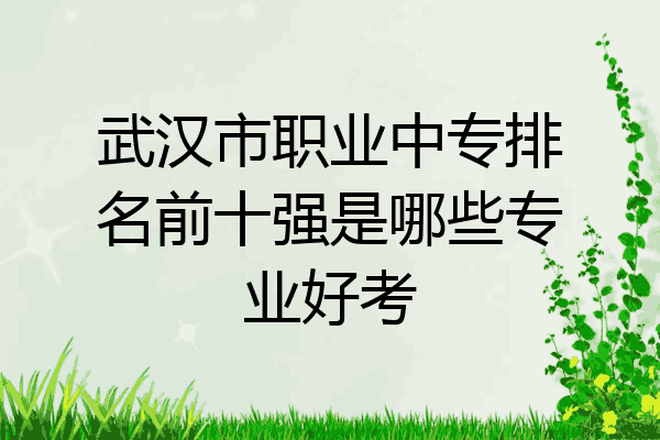 武汉市职业中专排名前十强是哪些专业好考